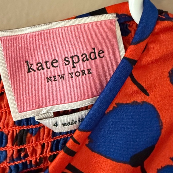 Kate spade poetic floral smocked dress size 4 - Picture 5 of 7